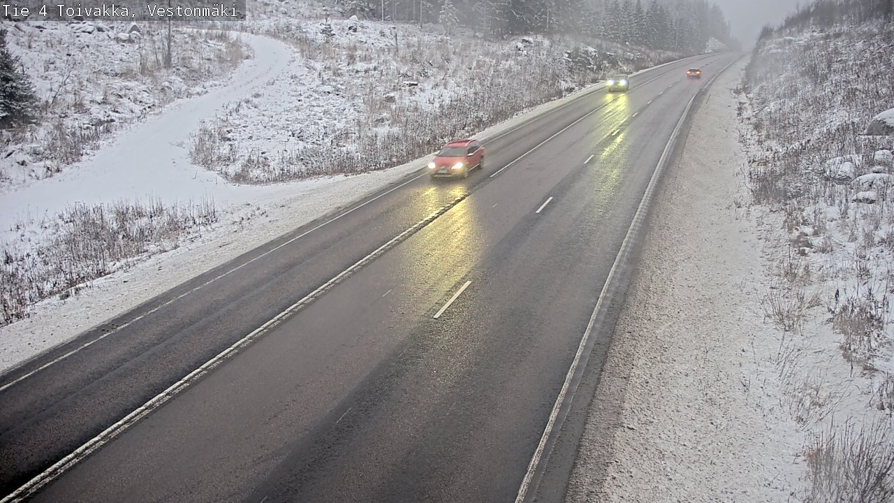 Weather Camera Image Väg 4 Toivakka, Vestonmäki, Toivakka, Keski-Suomi