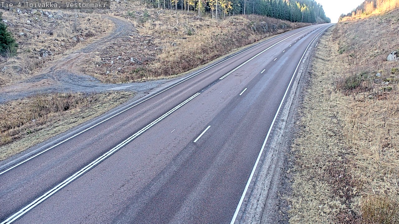 Weather Camera Image Väg 4 Toivakka, Vestonmäki, Toivakka, Keski-Suomi