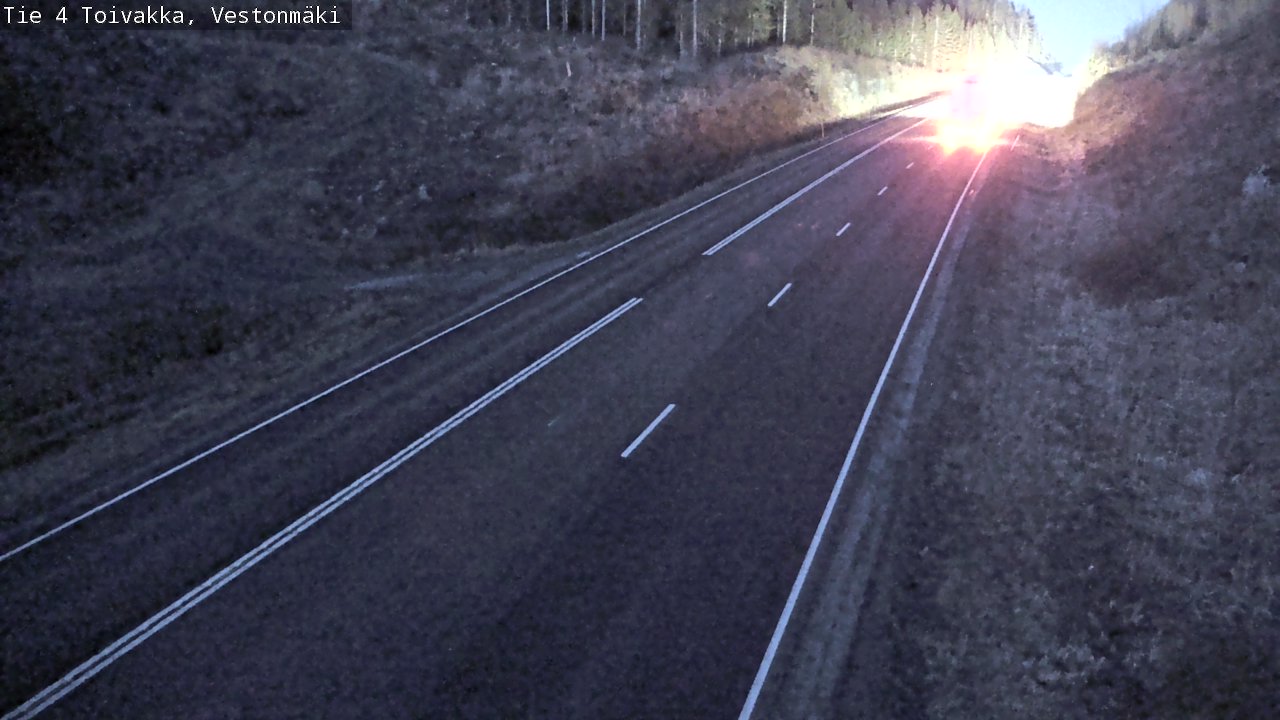 Weather Camera Image Väg 4 Toivakka, Vestonmäki, Toivakka, Keski-Suomi