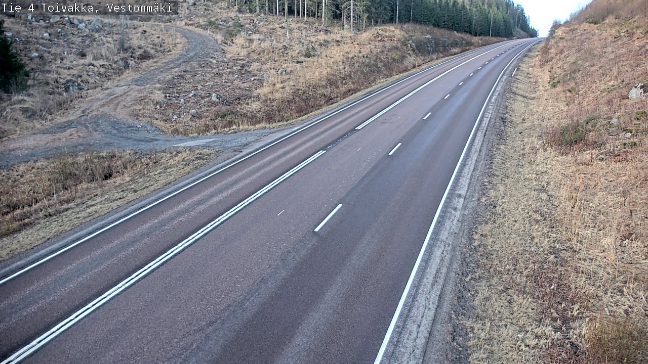 Weather Camera Image Väg 4 Toivakka, Vestonmäki, Toivakka, Keski-Suomi