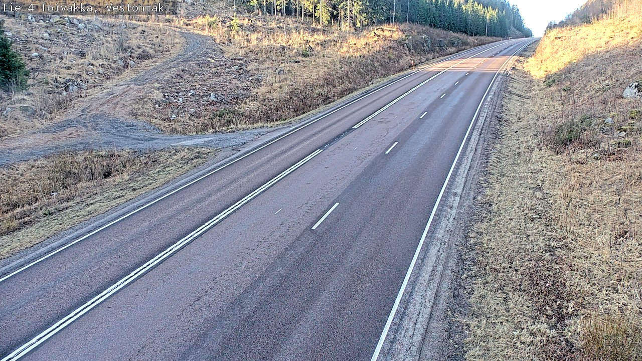 Weather Camera Image Väg 4 Toivakka, Vestonmäki, Toivakka, Keski-Suomi