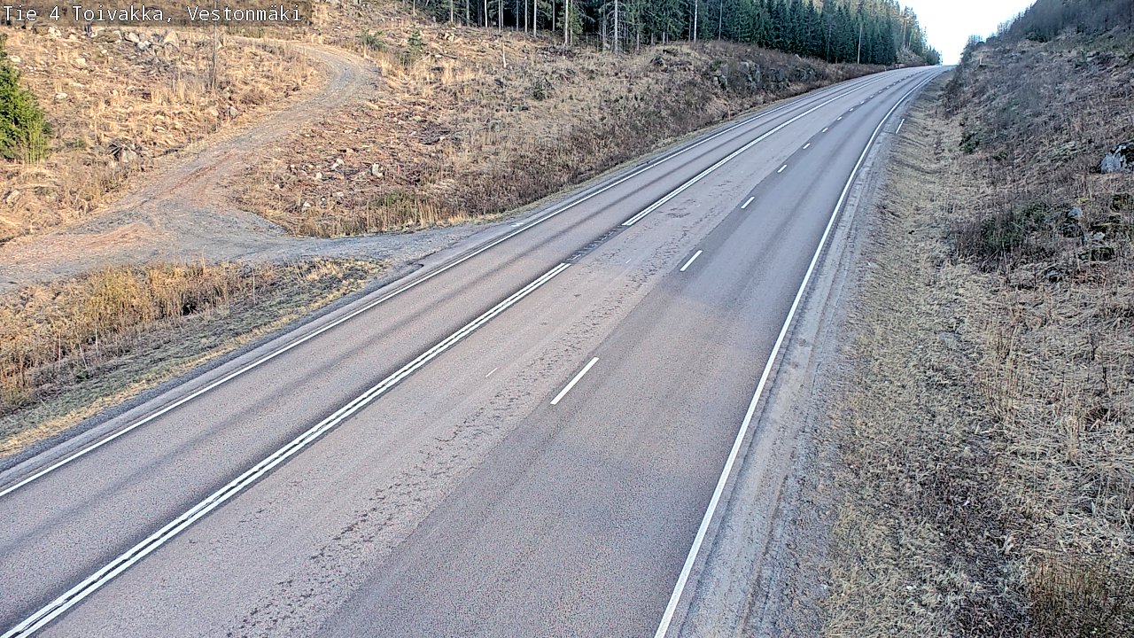Weather Camera Image Väg 4 Toivakka, Vestonmäki, Toivakka, Keski-Suomi