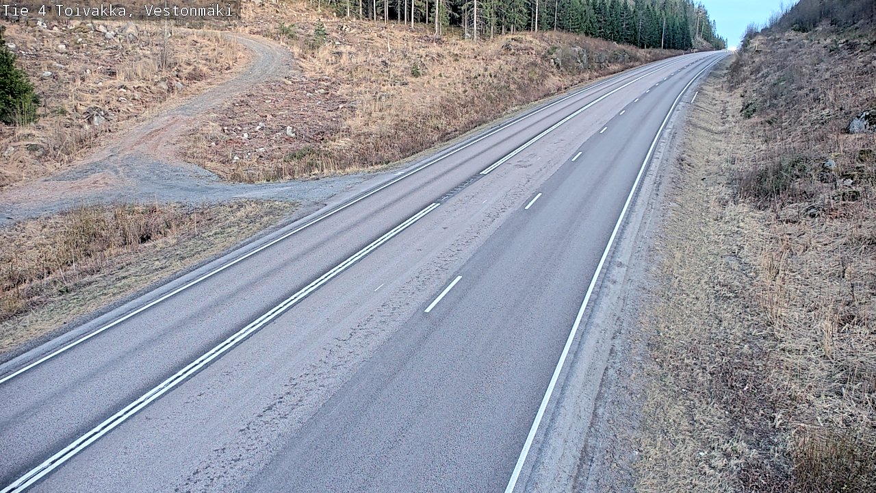 Weather Camera Image Väg 4 Toivakka, Vestonmäki, Toivakka, Keski-Suomi