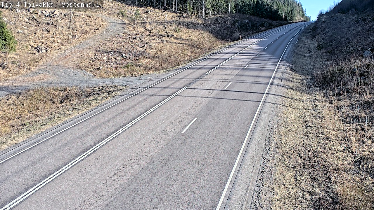 Weather Camera Image Väg 4 Toivakka, Vestonmäki, Toivakka, Keski-Suomi