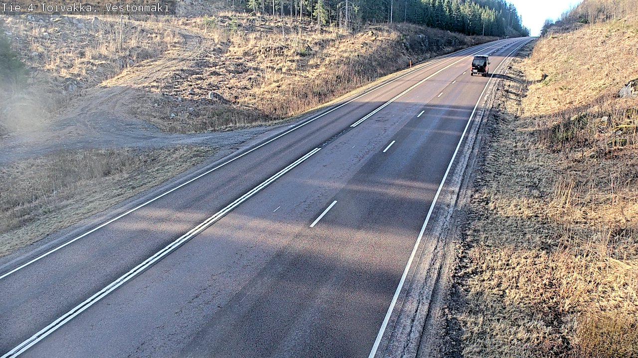 Weather Camera Image Väg 4 Toivakka, Vestonmäki, Toivakka, Keski-Suomi