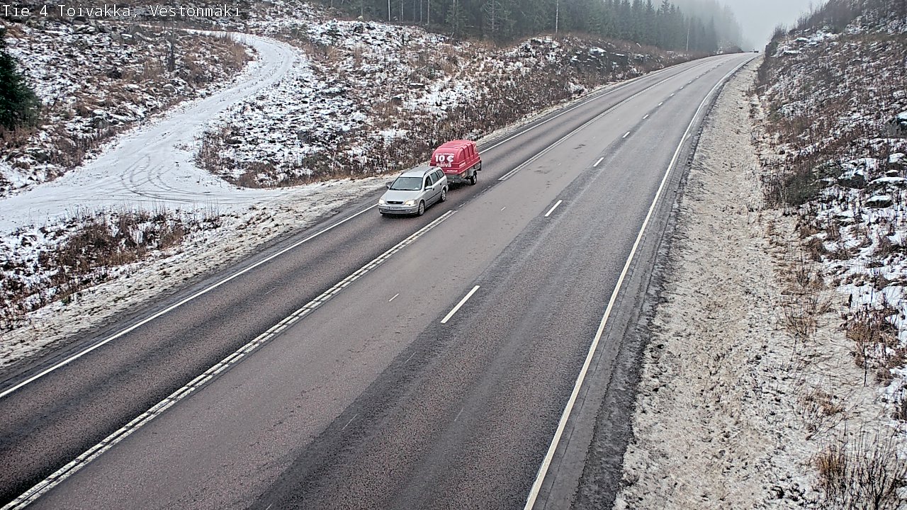 Weather Camera Image Väg 4 Toivakka, Vestonmäki, Toivakka, Keski-Suomi