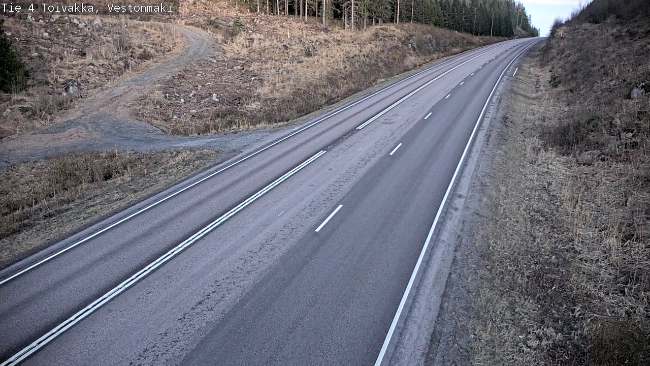 Weather Camera Image Väg 4 Toivakka, Vestonmäki, Toivakka, Keski-Suomi