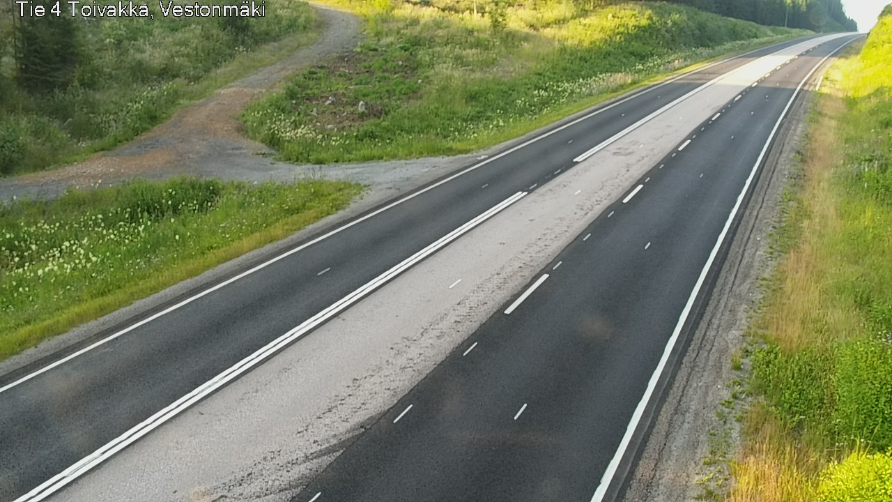 Weather Camera Image Väg 4 Toivakka, Vestonmäki, Toivakka, Keski-Suomi