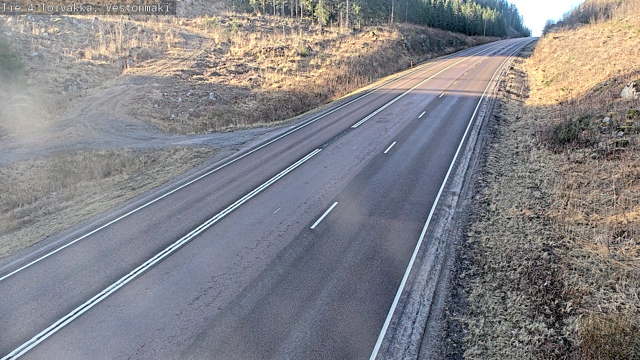 Weather Camera Image Väg 4 Toivakka, Vestonmäki, Toivakka, Keski-Suomi
