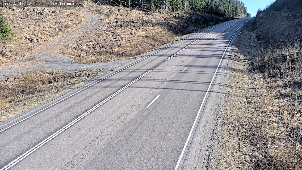 Weather Camera Image Väg 4 Toivakka, Vestonmäki, Toivakka, Keski-Suomi