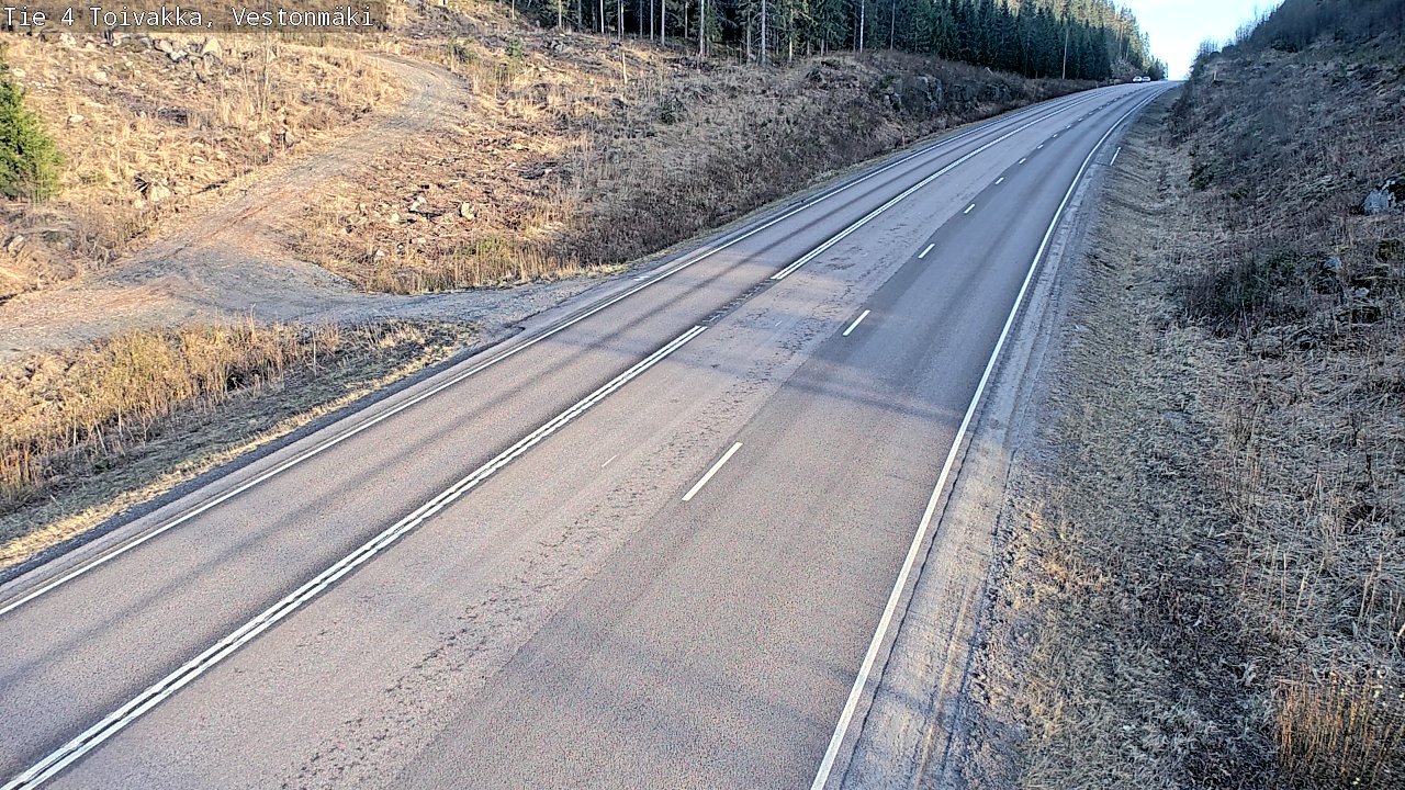 Weather Camera Image Väg 4 Toivakka, Vestonmäki, Toivakka, Keski-Suomi