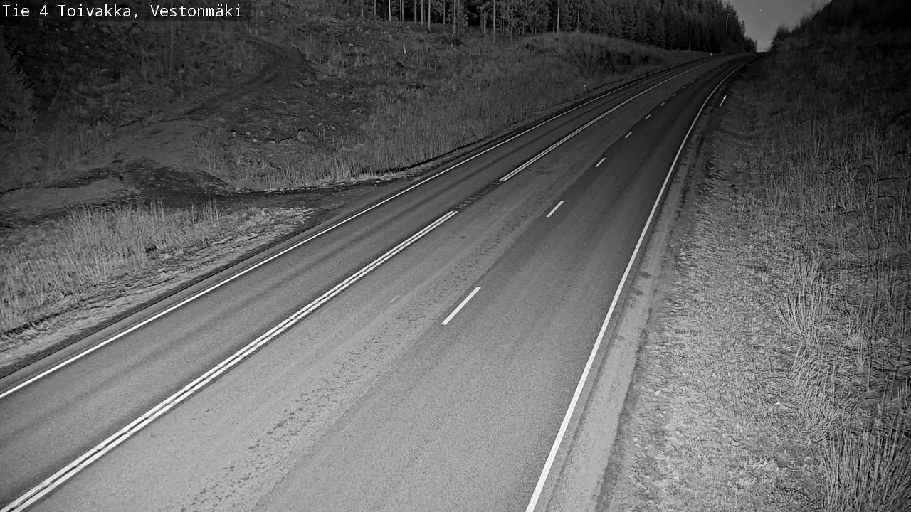 Weather Camera Image Väg 4 Toivakka, Vestonmäki, Toivakka, Keski-Suomi