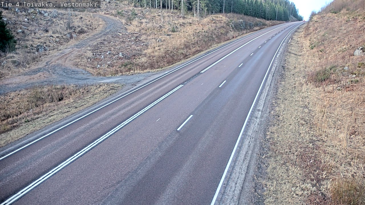 Weather Camera Image Väg 4 Toivakka, Vestonmäki, Toivakka, Keski-Suomi