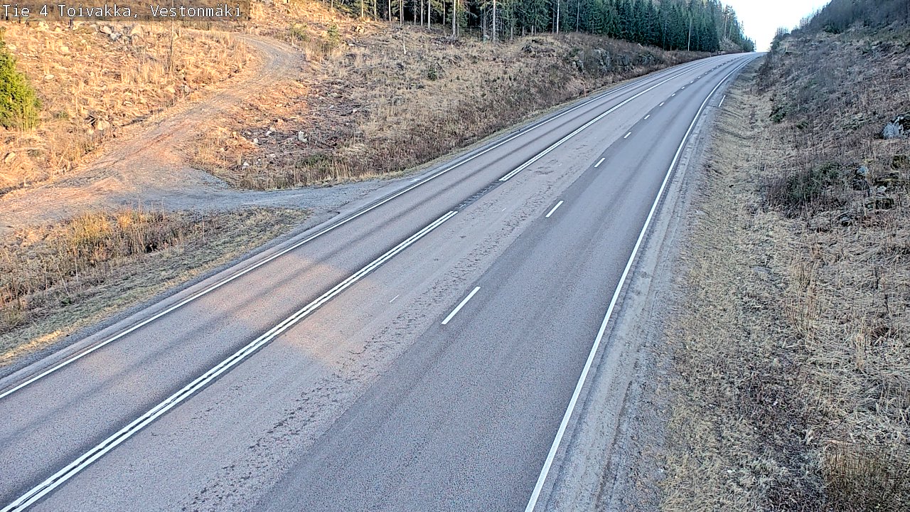 Weather Camera Image Väg 4 Toivakka, Vestonmäki, Toivakka, Keski-Suomi