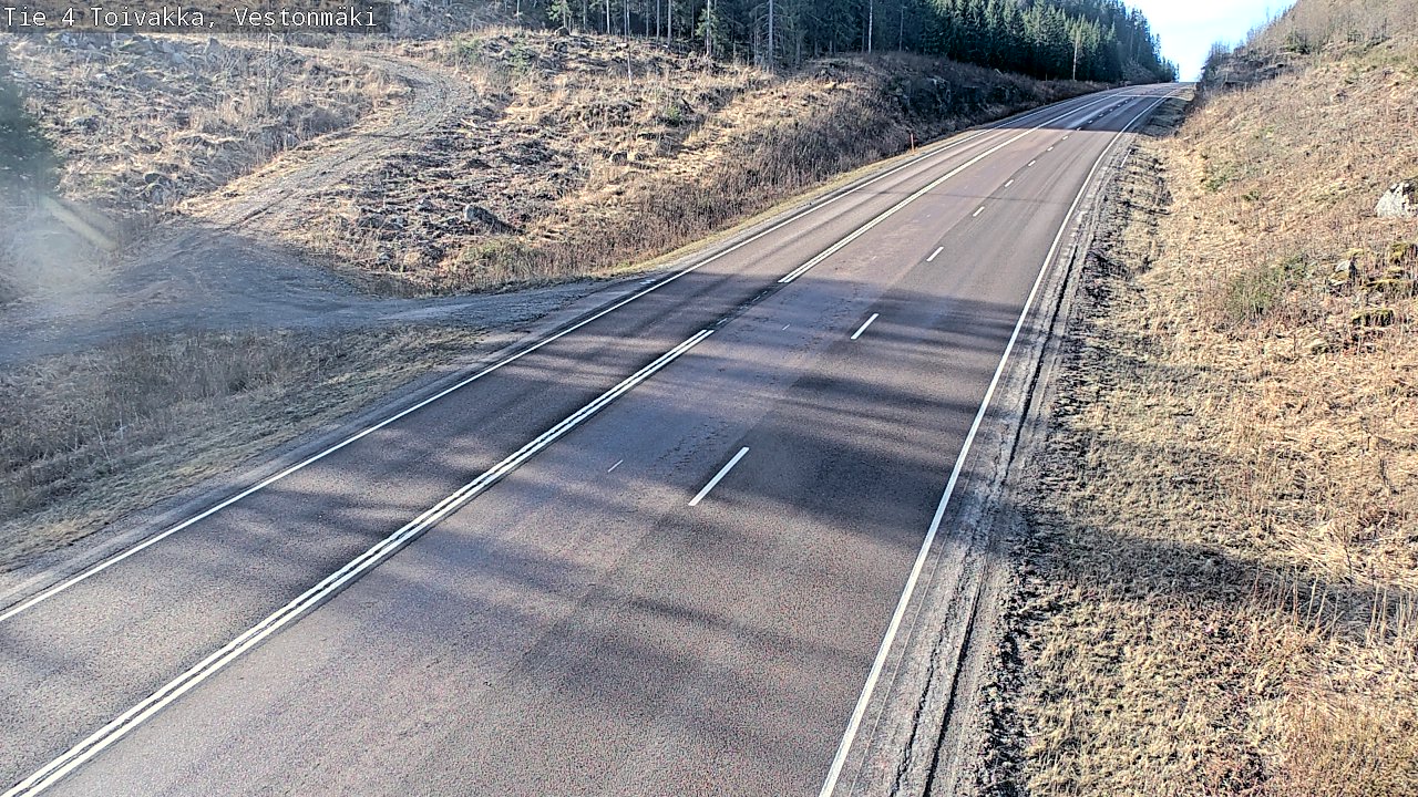 Weather Camera Image Väg 4 Toivakka, Vestonmäki, Toivakka, Keski-Suomi