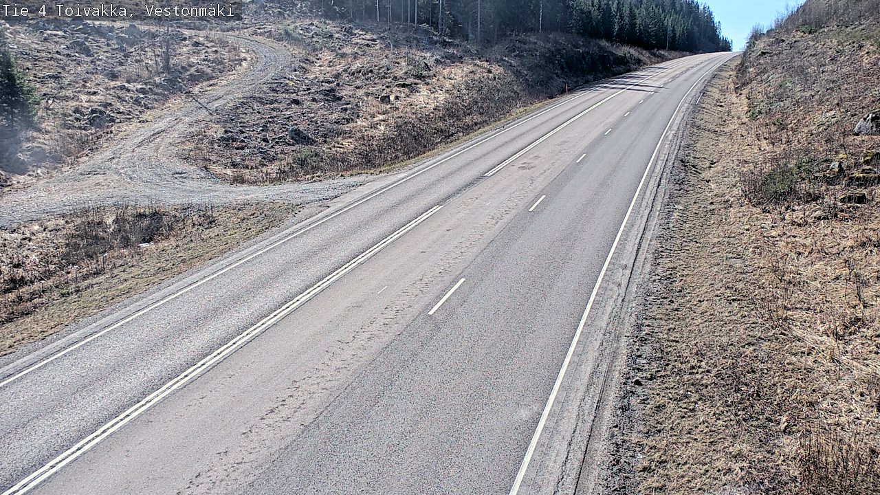 Weather Camera Image Väg 4 Toivakka, Vestonmäki, Toivakka, Keski-Suomi