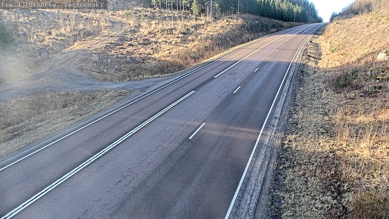Weather Camera Image Väg 4 Toivakka, Vestonmäki, Toivakka, Keski-Suomi