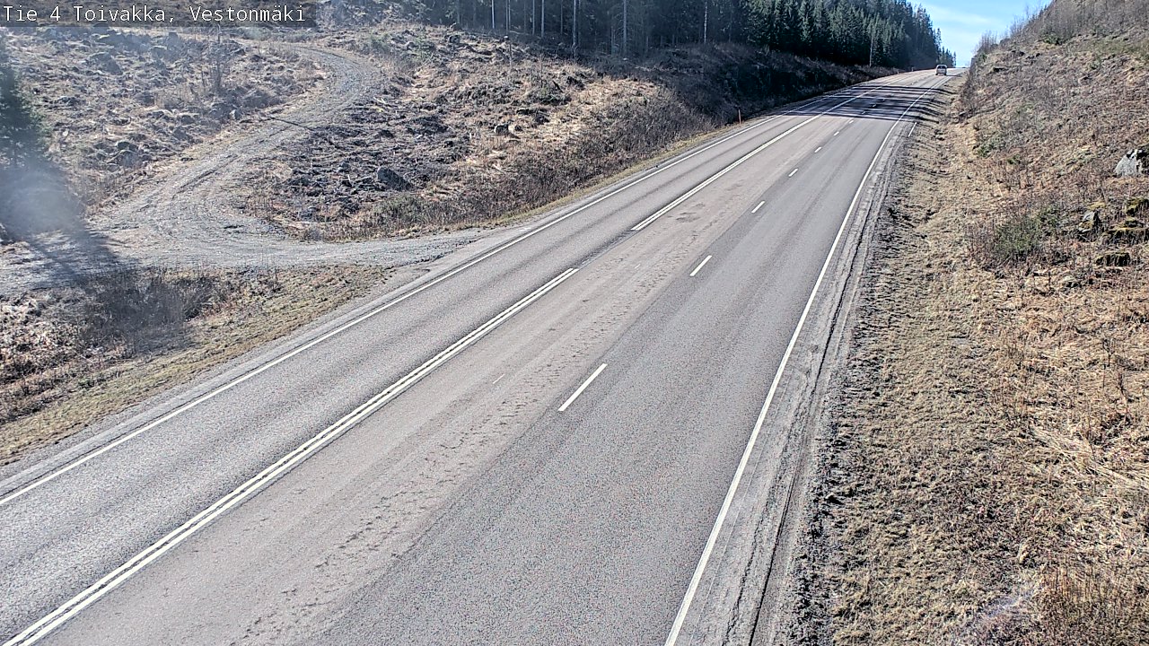 Weather Camera Image Väg 4 Toivakka, Vestonmäki, Toivakka, Keski-Suomi