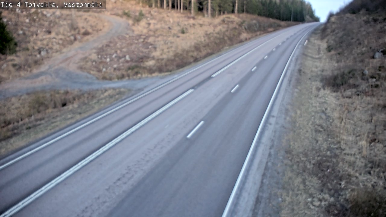 Weather Camera Image Väg 4 Toivakka, Vestonmäki, Toivakka, Keski-Suomi