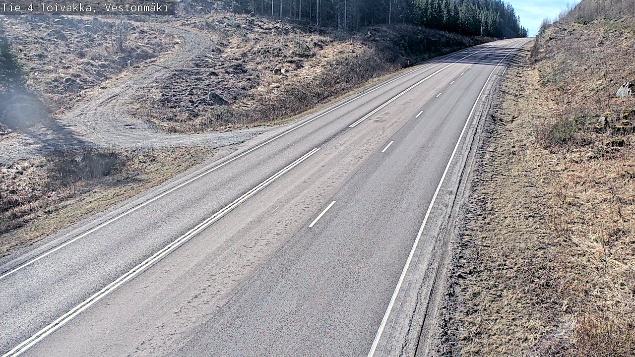 Weather Camera Image Väg 4 Toivakka, Vestonmäki, Toivakka, Keski-Suomi