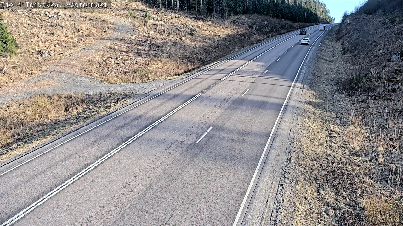 Weather Camera Image Väg 4 Toivakka, Vestonmäki, Toivakka, Keski-Suomi