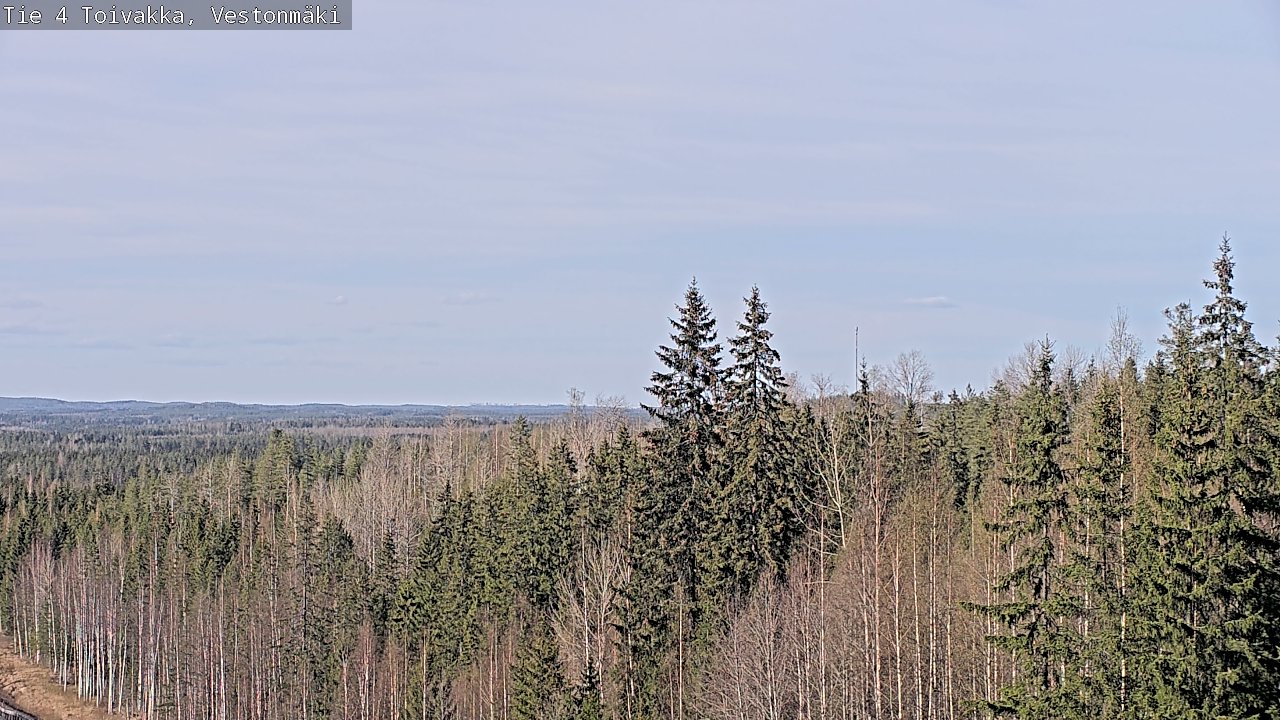 Weather Camera Image Väg 4 Toivakka, Vestonmäki, Toivakka, Keski-Suomi