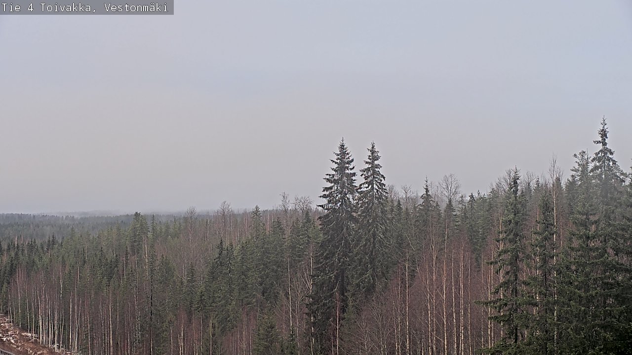 Weather Camera Image Väg 4 Toivakka, Vestonmäki, Toivakka, Keski-Suomi