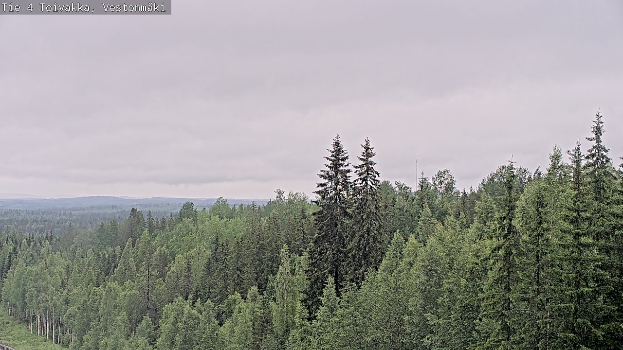 Weather Camera Image Väg 4 Toivakka, Vestonmäki, Toivakka, Keski-Suomi