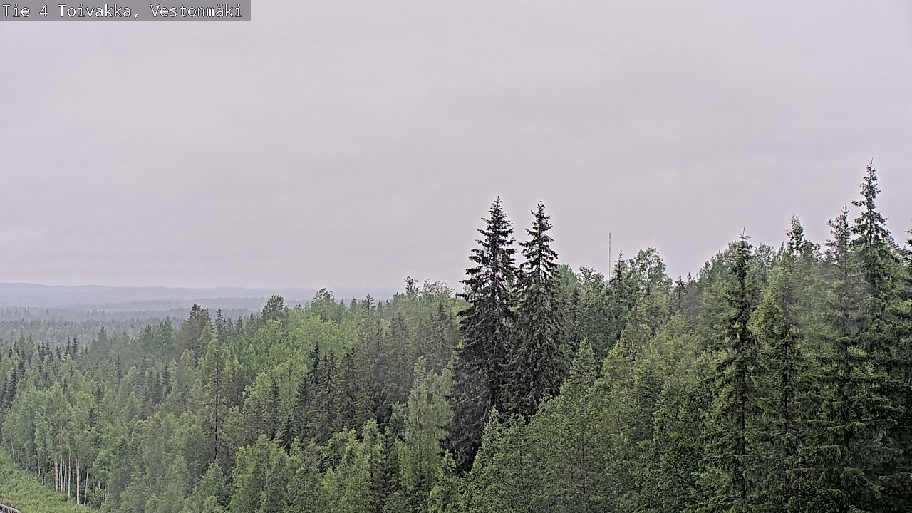 Weather Camera Image Väg 4 Toivakka, Vestonmäki, Toivakka, Keski-Suomi