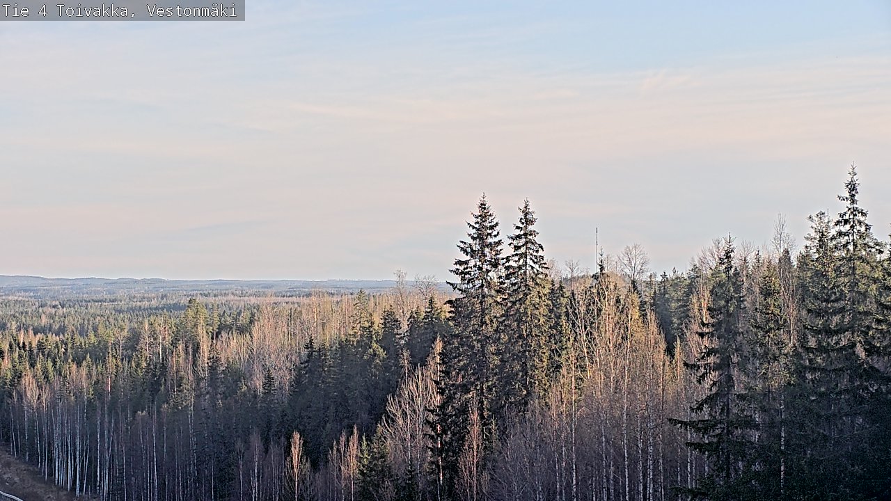 Weather Camera Image Väg 4 Toivakka, Vestonmäki, Toivakka, Keski-Suomi