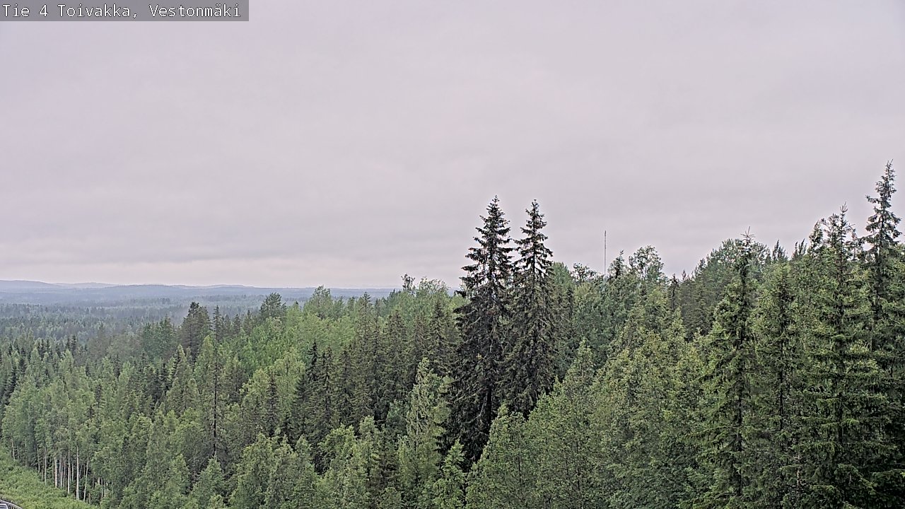 Weather Camera Image Väg 4 Toivakka, Vestonmäki, Toivakka, Keski-Suomi