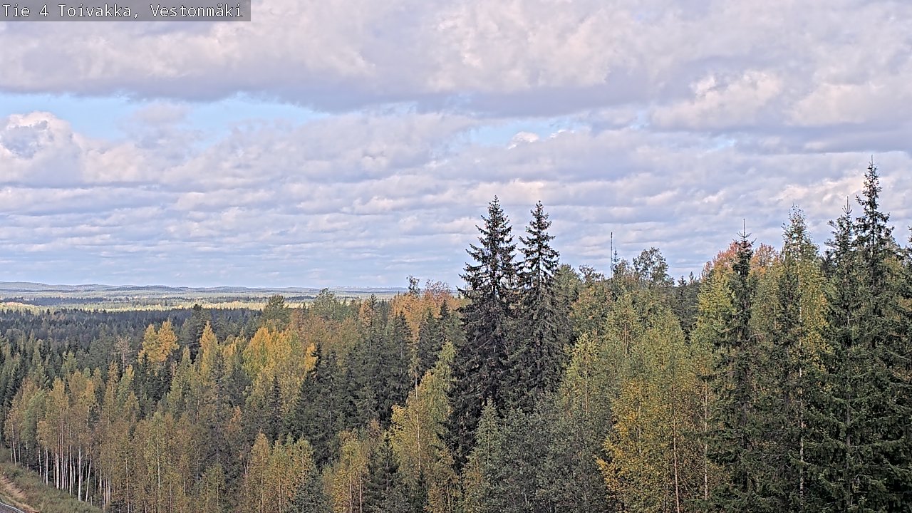 Weather Camera Image Väg 4 Toivakka, Vestonmäki, Toivakka, Keski-Suomi