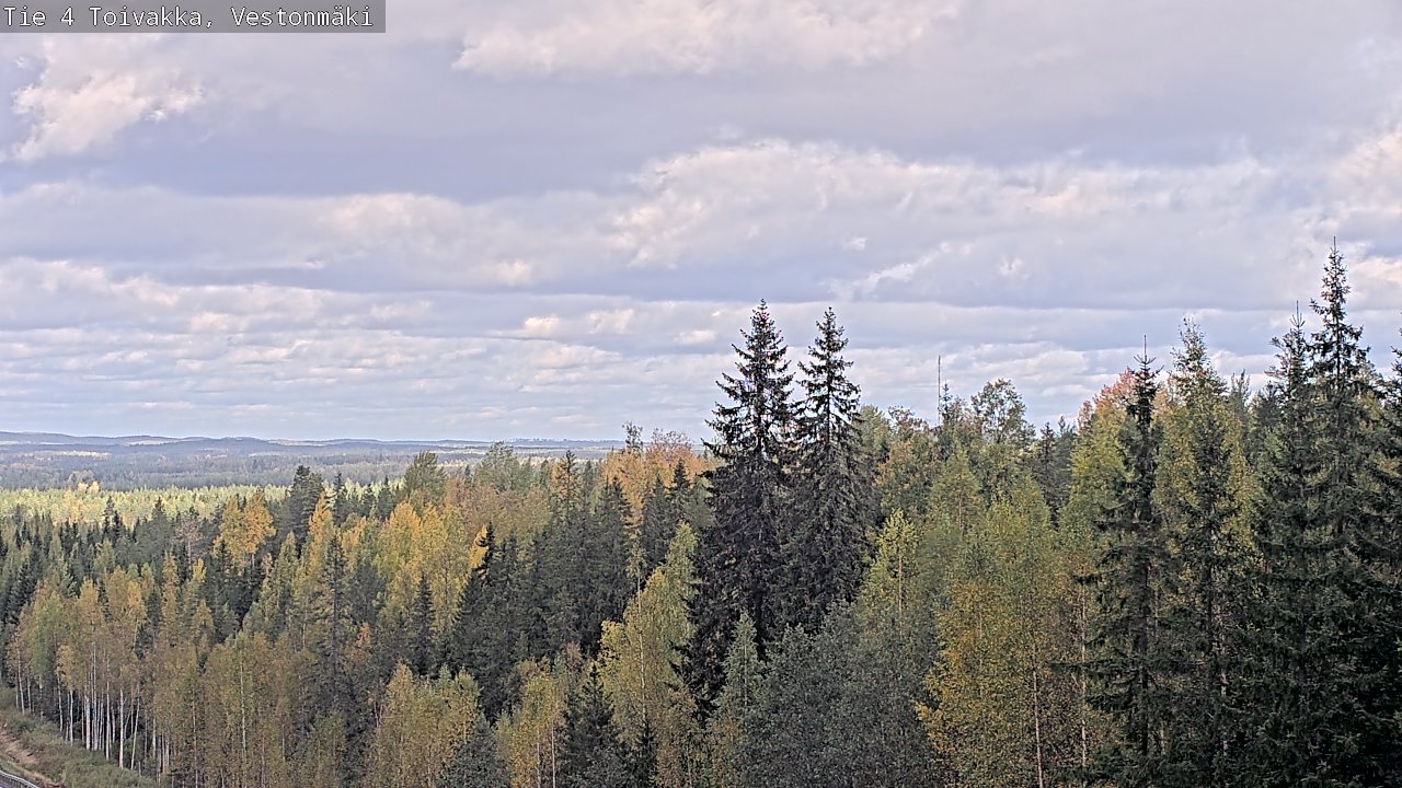 Weather Camera Image Väg 4 Toivakka, Vestonmäki, Toivakka, Keski-Suomi