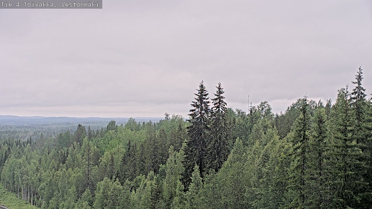 Weather Camera Image Väg 4 Toivakka, Vestonmäki, Toivakka, Keski-Suomi