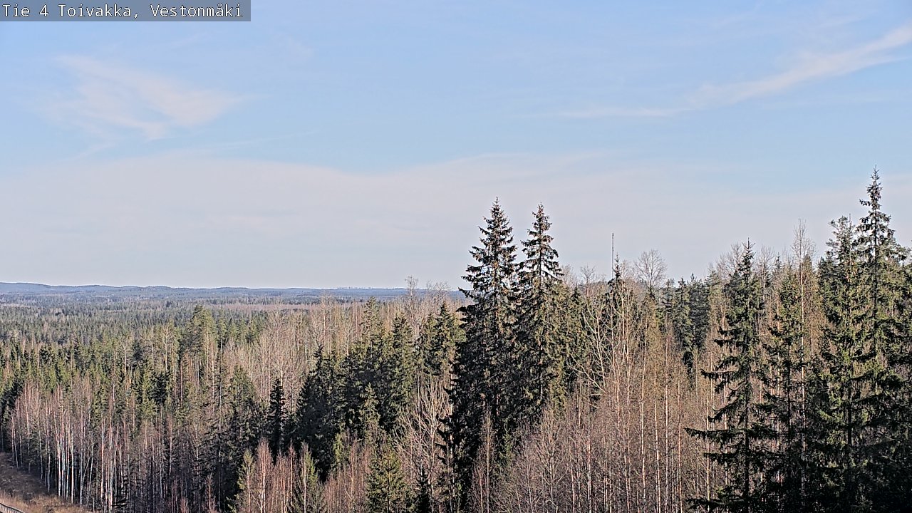 Weather Camera Image Väg 4 Toivakka, Vestonmäki, Toivakka, Keski-Suomi