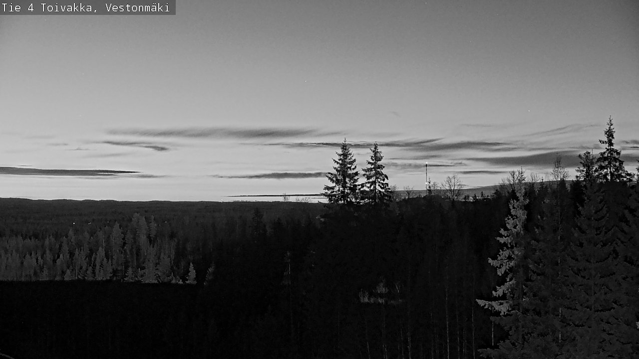 Weather Camera Image Väg 4 Toivakka, Vestonmäki, Toivakka, Keski-Suomi