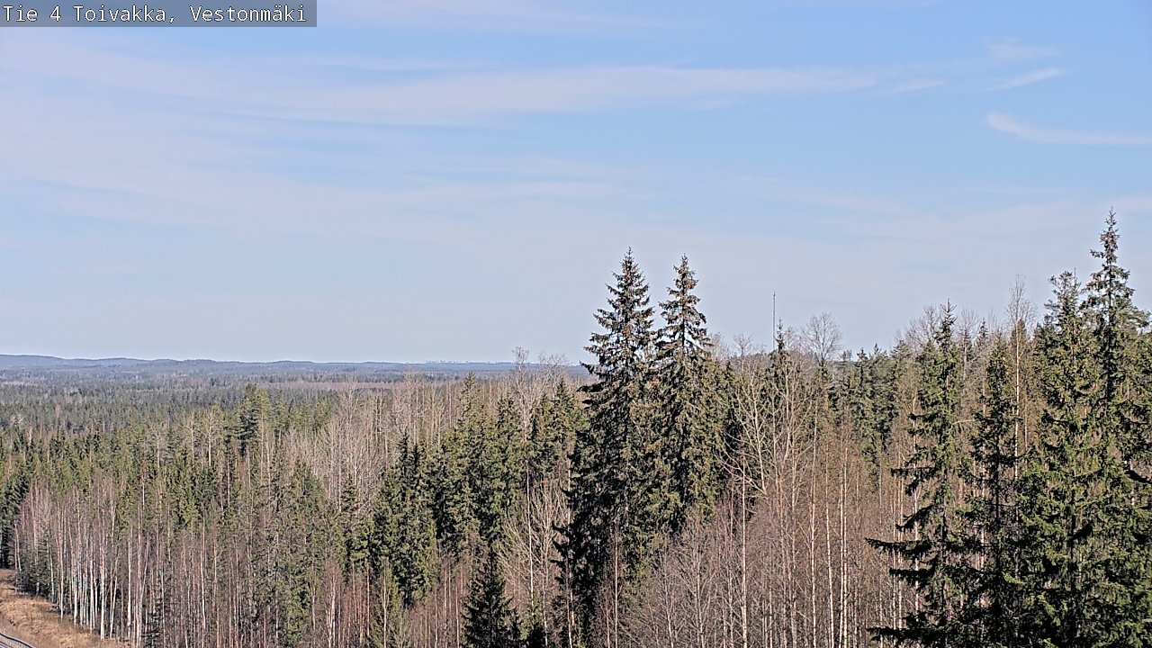 Weather Camera Image Väg 4 Toivakka, Vestonmäki, Toivakka, Keski-Suomi