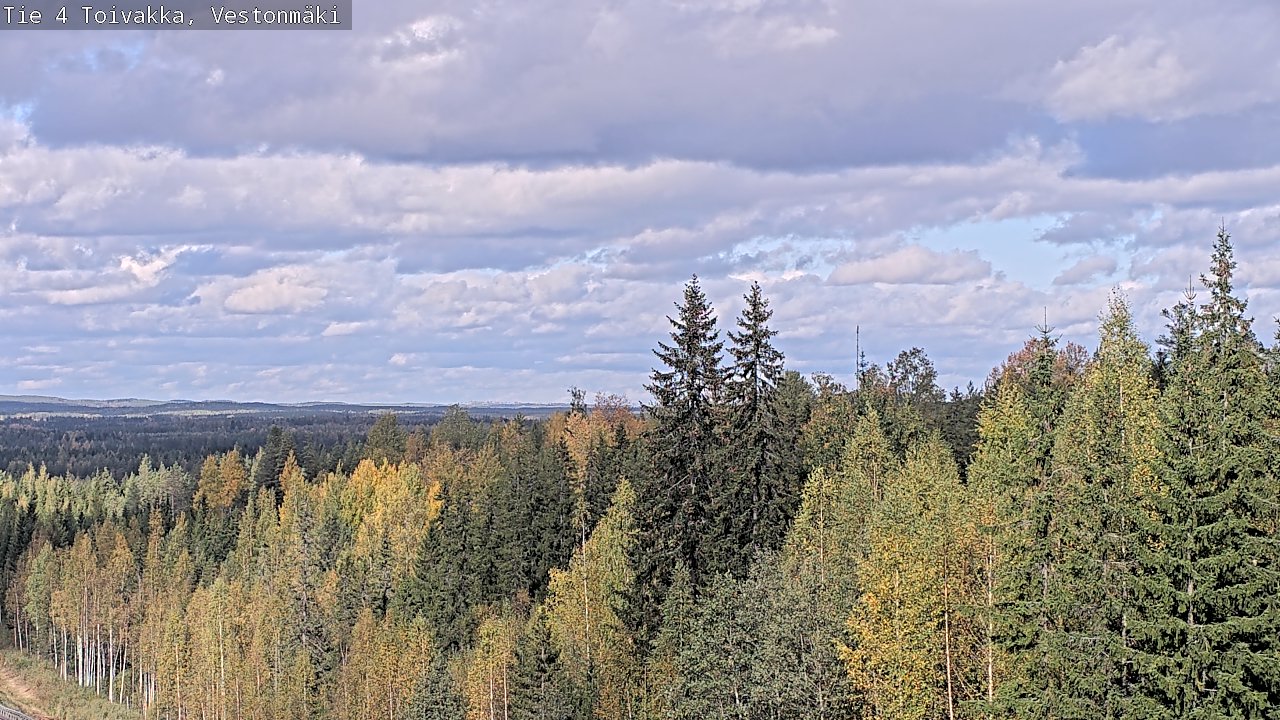 Weather Camera Image Väg 4 Toivakka, Vestonmäki, Toivakka, Keski-Suomi
