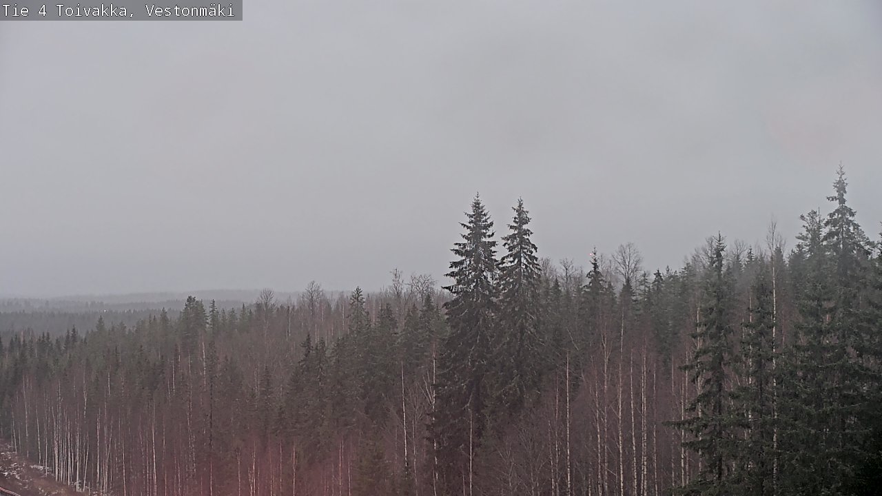 Weather Camera Image Väg 4 Toivakka, Vestonmäki, Toivakka, Keski-Suomi