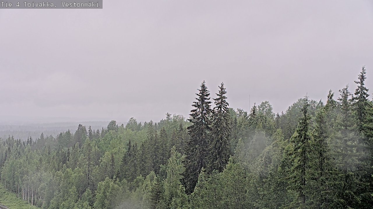 Weather Camera Image Väg 4 Toivakka, Vestonmäki, Toivakka, Keski-Suomi