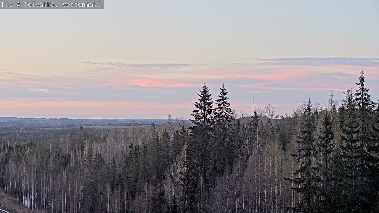Weather Camera Image Väg 4 Toivakka, Vestonmäki, Toivakka, Keski-Suomi