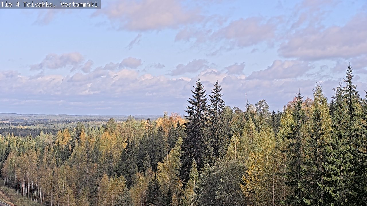 Weather Camera Image Väg 4 Toivakka, Vestonmäki, Toivakka, Keski-Suomi