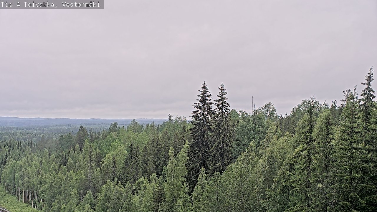 Weather Camera Image Väg 4 Toivakka, Vestonmäki, Toivakka, Keski-Suomi