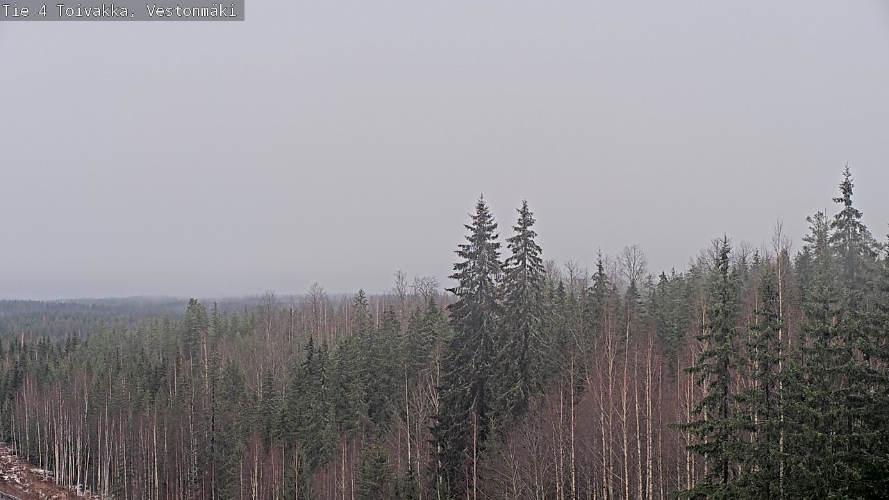 Weather Camera Image Väg 4 Toivakka, Vestonmäki, Toivakka, Keski-Suomi