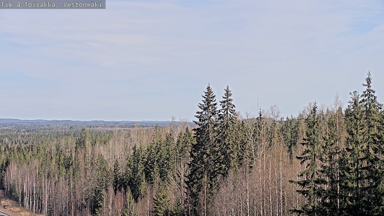 Weather Camera Image Väg 4 Toivakka, Vestonmäki, Toivakka, Keski-Suomi
