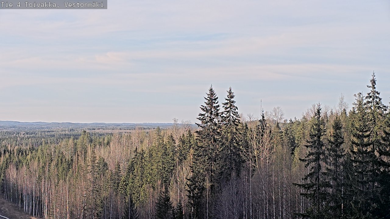 Weather Camera Image Väg 4 Toivakka, Vestonmäki, Toivakka, Keski-Suomi