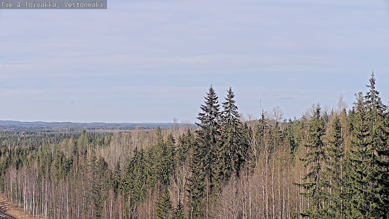 Weather Camera Image Väg 4 Toivakka, Vestonmäki, Toivakka, Keski-Suomi