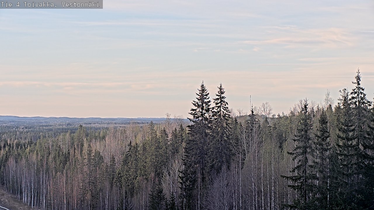 Weather Camera Image Väg 4 Toivakka, Vestonmäki, Toivakka, Keski-Suomi