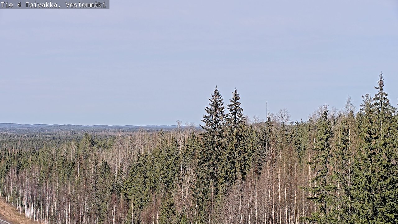 Weather Camera Image Väg 4 Toivakka, Vestonmäki, Toivakka, Keski-Suomi