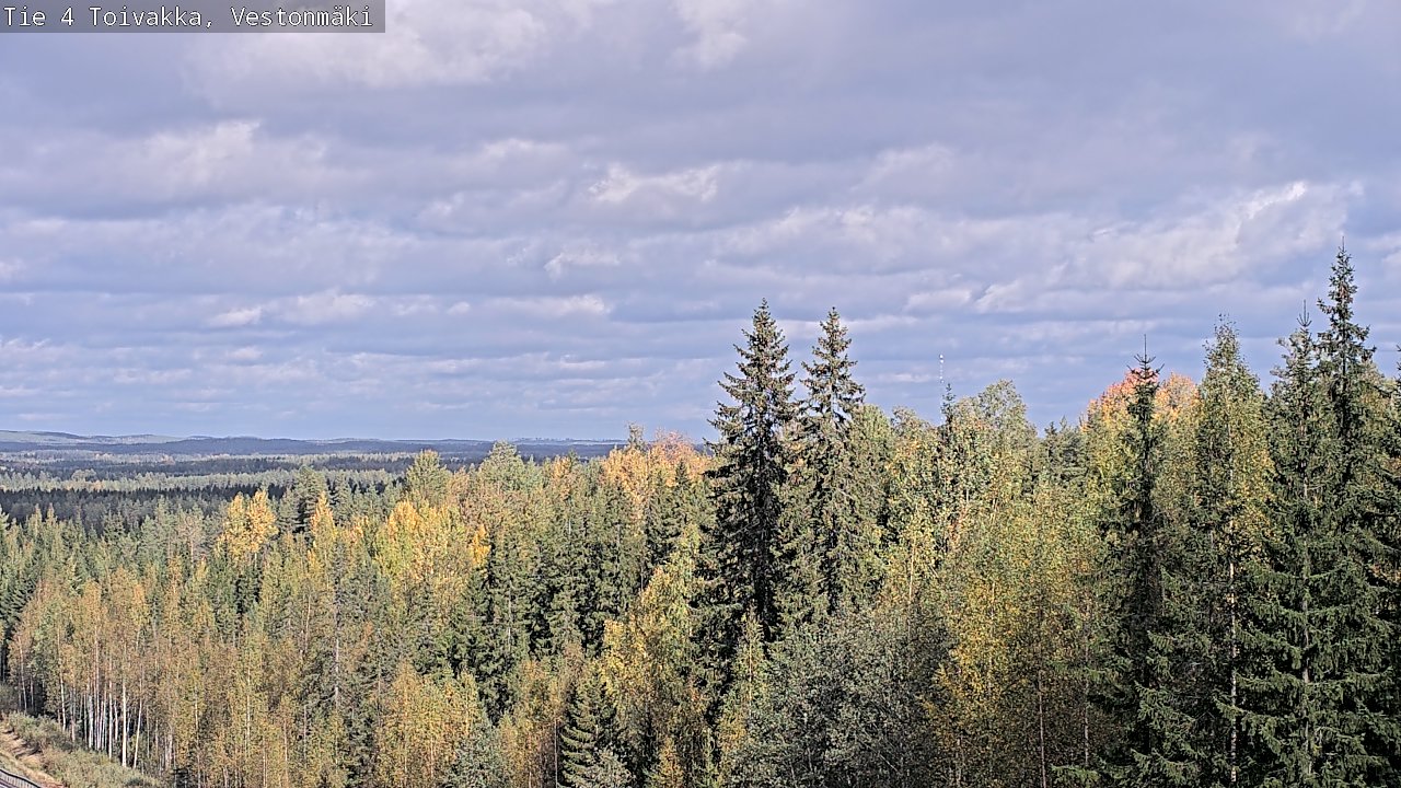 Weather Camera Image Väg 4 Toivakka, Vestonmäki, Toivakka, Keski-Suomi
